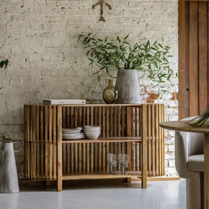 Voss Slatted Console Table