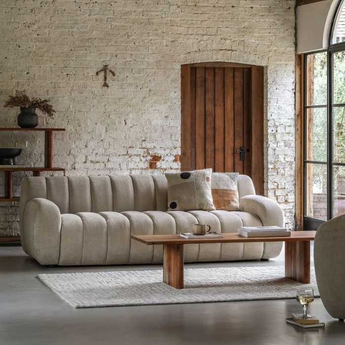 Coste Fabric 3 Seater Sofa