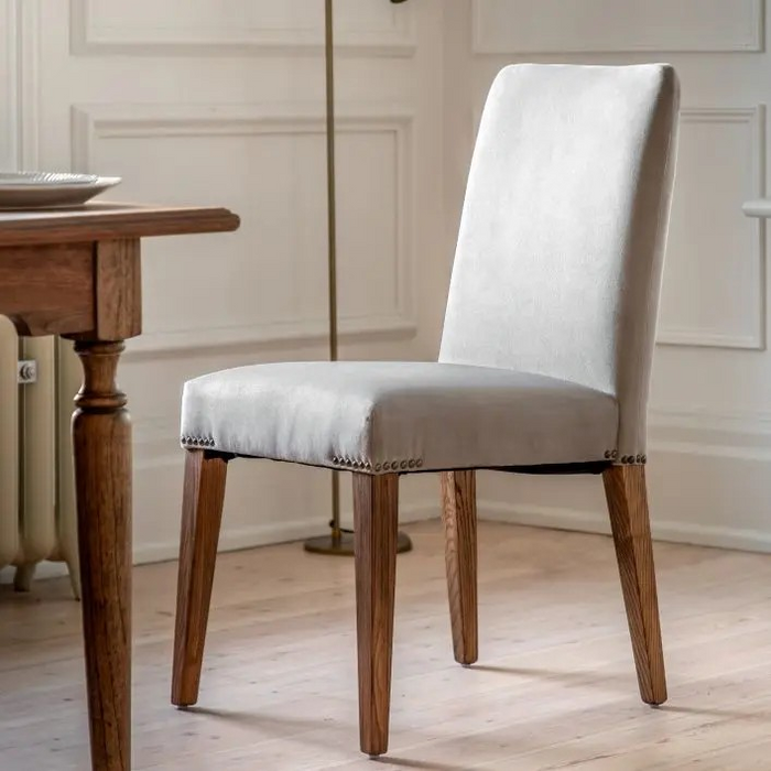 Highgrove Chair Dove Velvet (2pk)
