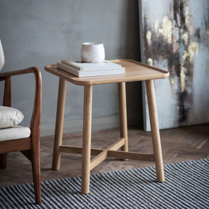 Kingham Grey Oak Side Table