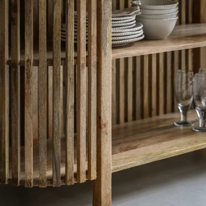Voss Slatted Console Table
