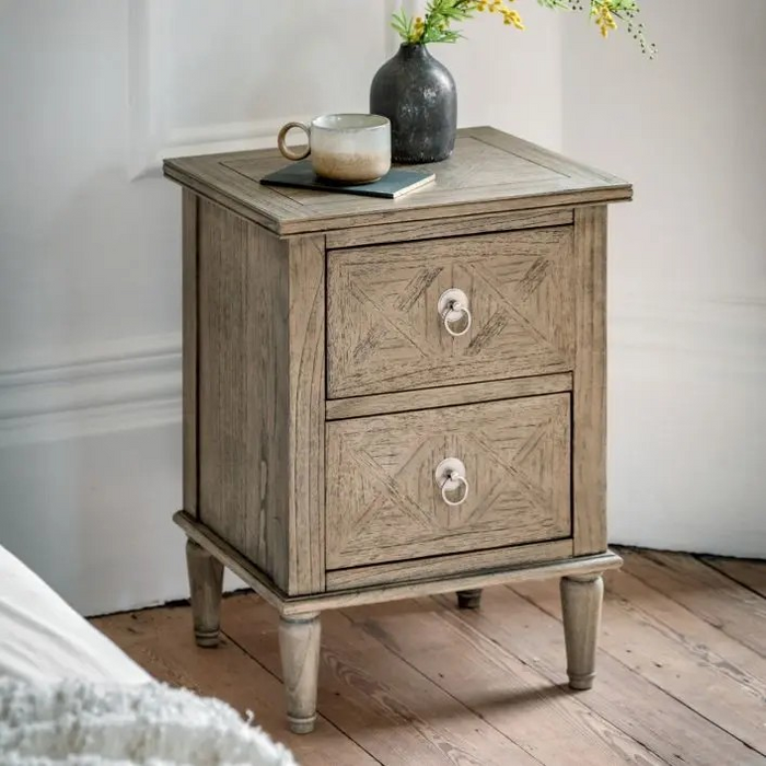 Mustique 2 Drawer Bedside Table
