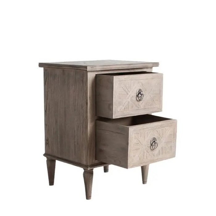 Mustique 2 Drawer Bedside Table