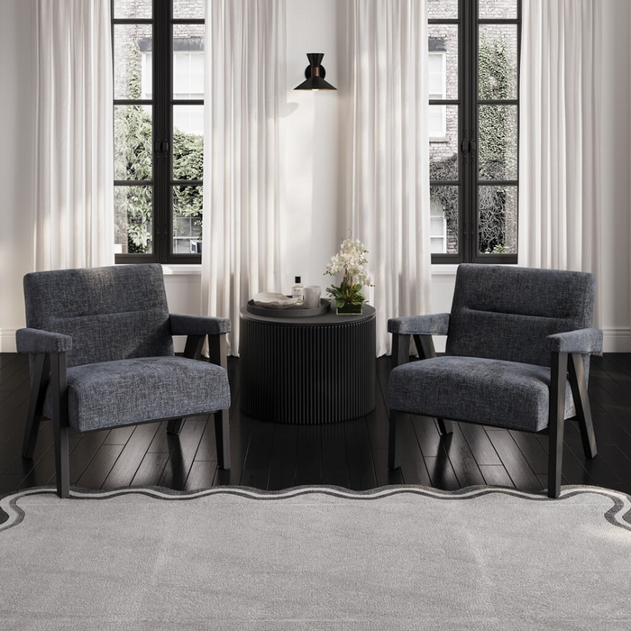 Abel Coal and Black Chair