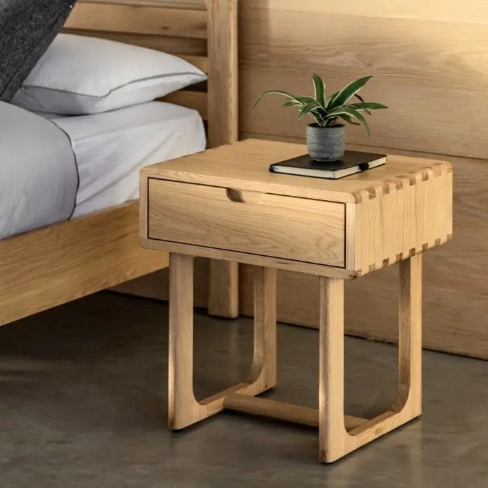 Craft 1 Drawer Bedside Natural