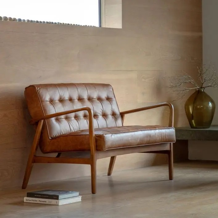 Humber Vintage Brown Leather 2 Seater Sofa