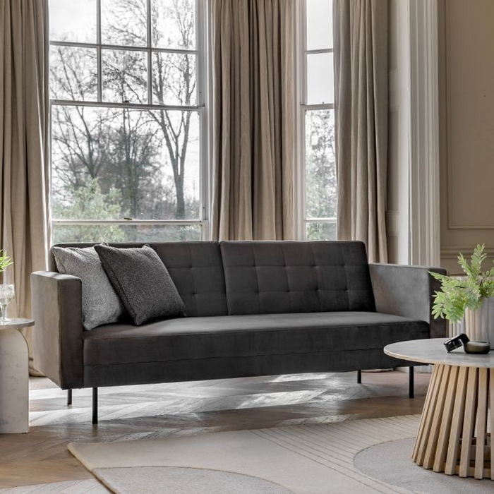 Eynsford Grey Fabric 3 Seater Sofa Bed