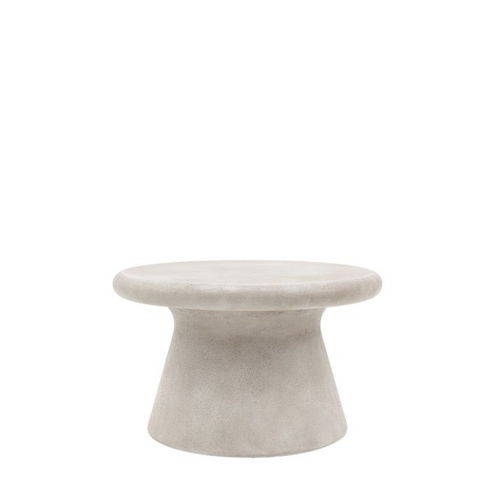 Pavia Round Coffee Table - Comes in Cream and Concrete Options