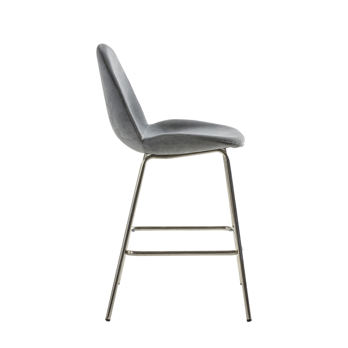 Flanagan Stool Black Velvet (2pk)