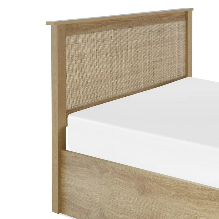 PADSTOW OTTOMAN 150CM KING BED - OAK