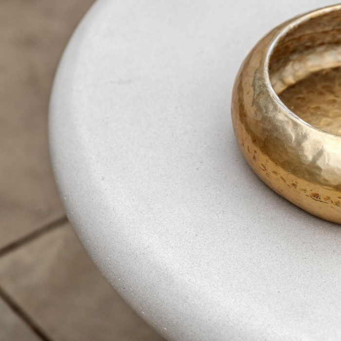 Pavia Round Coffee Table - Comes in Cream and Concrete Options
