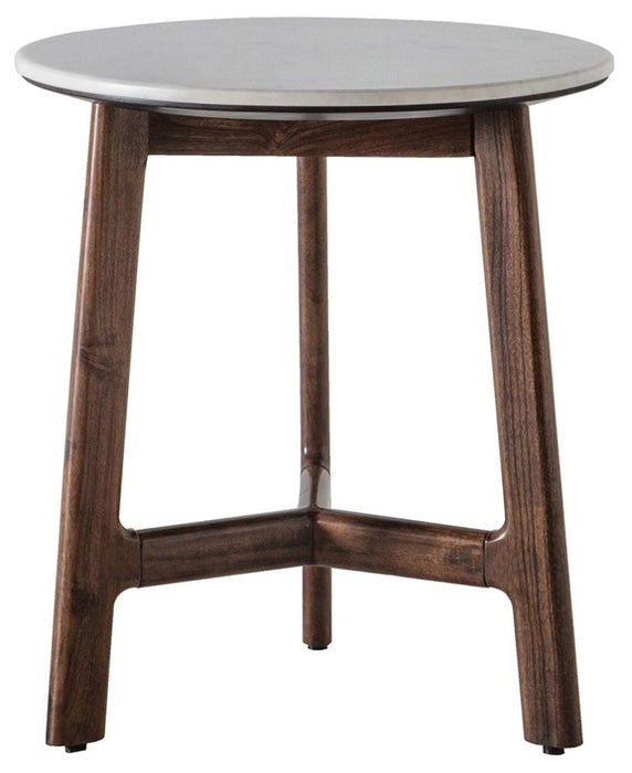 Barcelona Marble Top Round Side Table