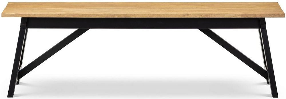 Hockley Oak Rubberwood Dining Bench