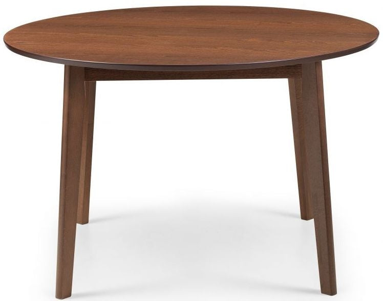Farringdon Walnut Circular Dining Table - 4 Seater