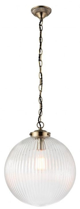 Brydon Clear Glass Large Pendant Light
