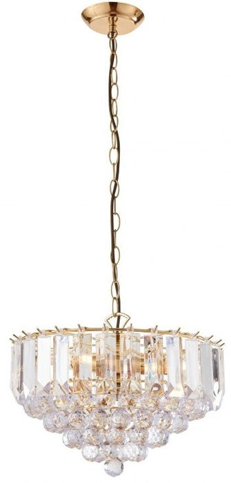 Fargo 3 Brass Large Pendant Light