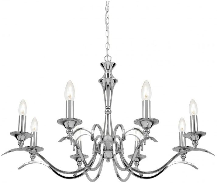 Kora 8 Chrome Pendant Light
