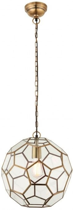 Miele 1 Antique Brass Pendant Light