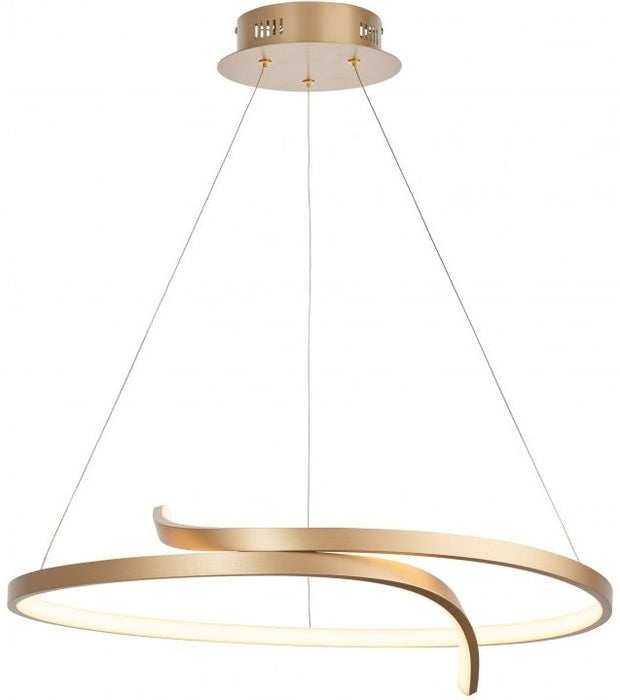 Rafe Brushed Gold Pendant Light