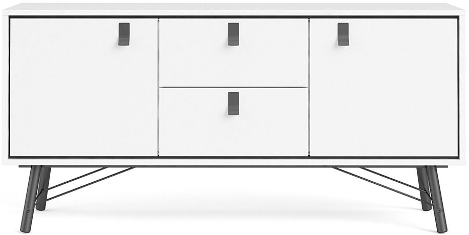Ry Sideboard 2 Door 2 Drawer in Matt White