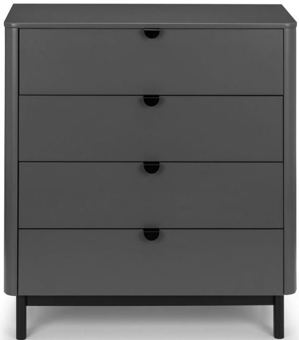 Chloe Storm Grey 4 Drawer Chest