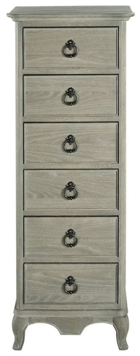 Willis and Gambier Camille Oak 6 Drawer Tallboy Chest