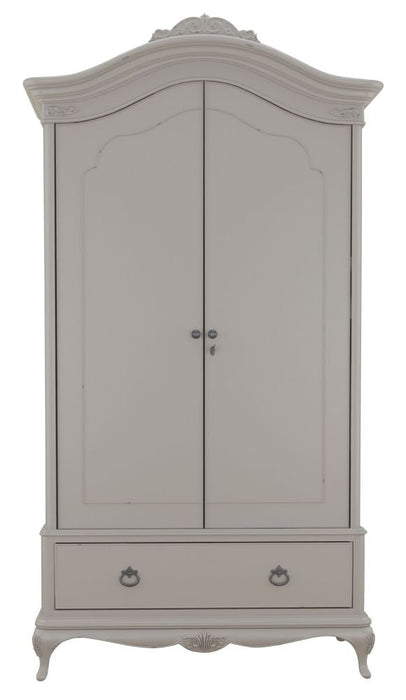 Willis and Gambier Etienne Grey 2 Door Combi Double Wardrobe