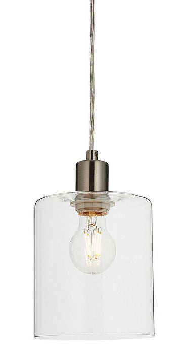 Toledo Brushed Nickel Single Pendant Light