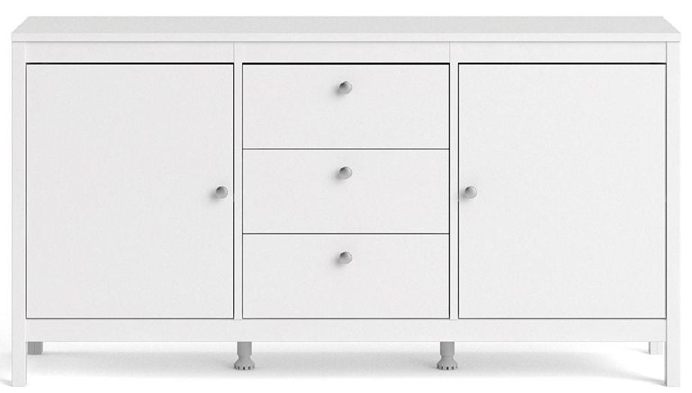 Madrid Sideboard 2 Door 3 Drawer in White