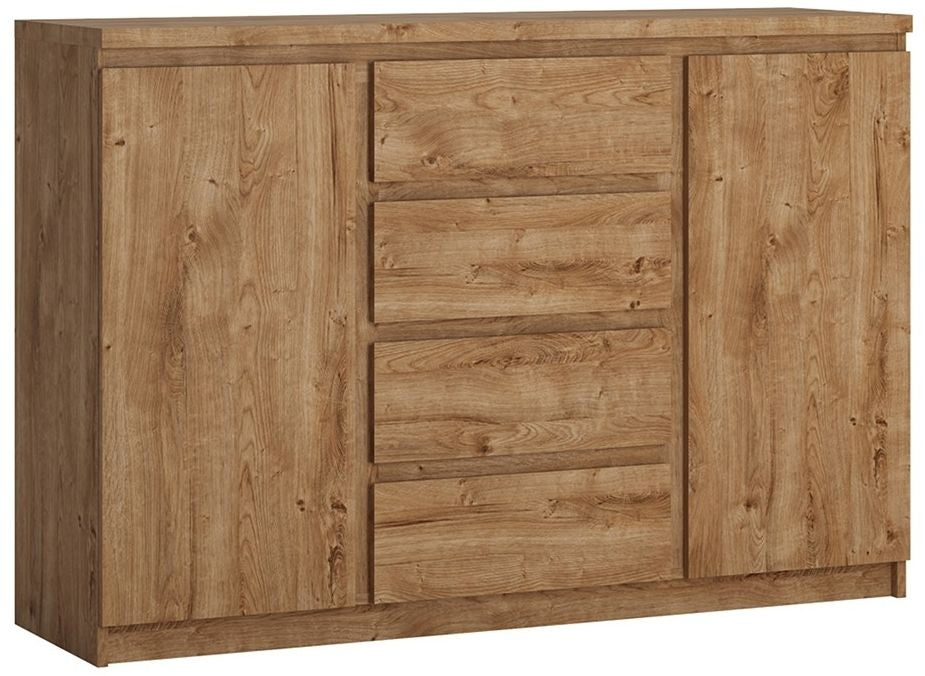 Fribo 2 Door 4 Drawer Sideboard in Oak
