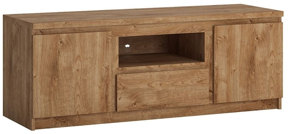 Fribo 2 Door 1 Drawer 166cm Wide TV Cabinet in Oak