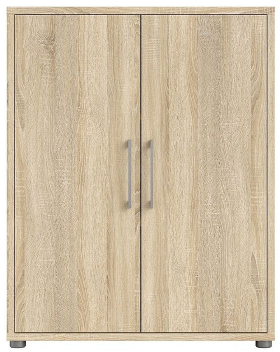 Prima Bookcase 2 Shelves with 2 Door in Oak