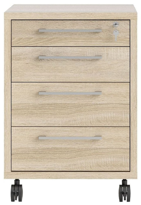 Prima Mobile Cabinet in Oak