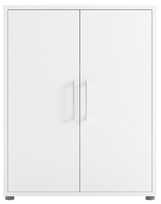 Prima Bookcase 2 Shelves with 2 Door in White