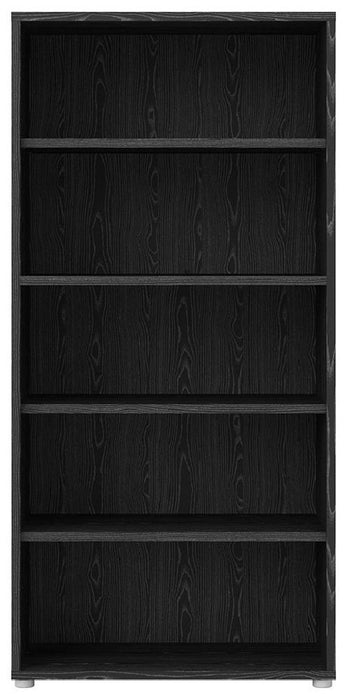 Prima Bookcase 4 Shelves in Black Woodgrain