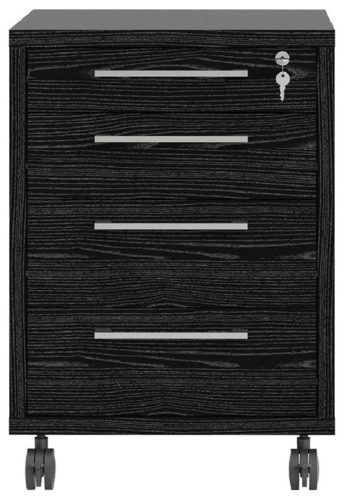 Prima Mobile Cabinet in Black Woodgrain