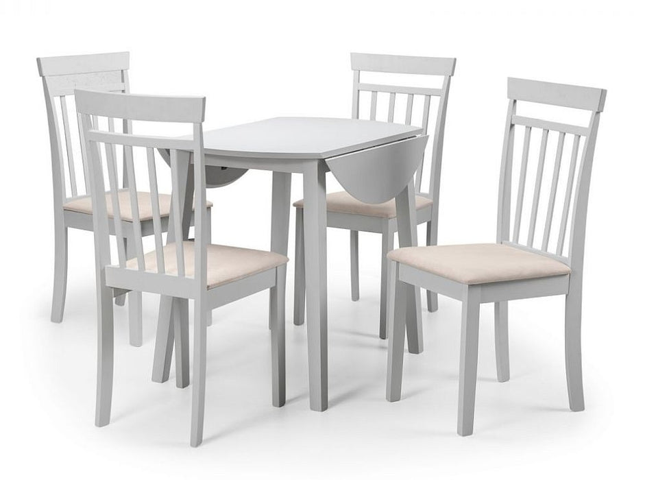 Coast Pebble Dropleaf 4 Seater Dining Set with 4 Chairs