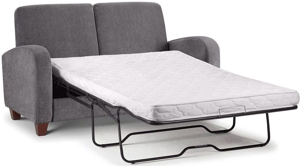 Vivo Dusk Grey Chenille Fabric 2 Seater Sofabed