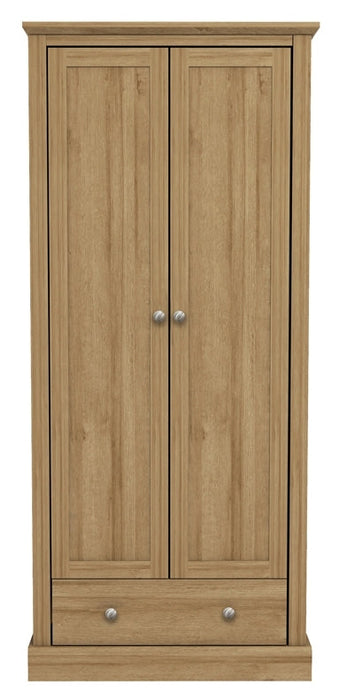 Devon Oak 2 Door Wardrobe