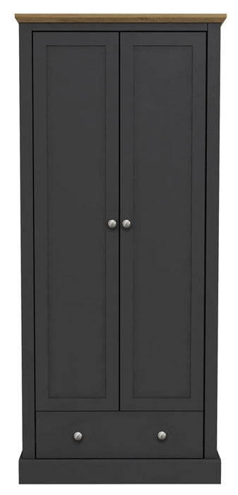 Devon Charcoal 2 Door Wardrobe