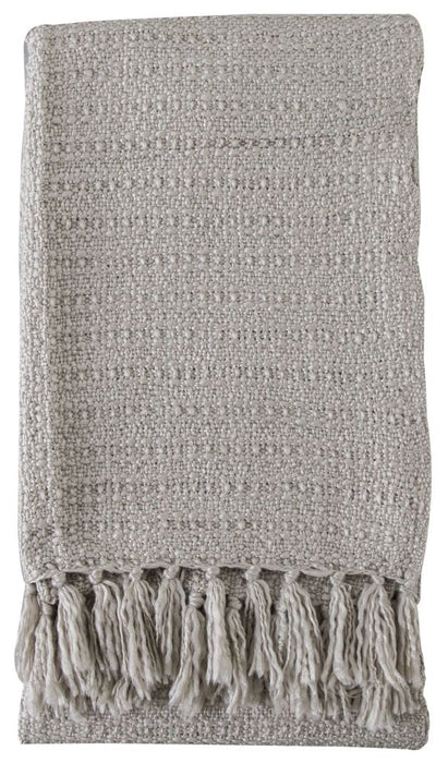 Gibbs Knitted Acrylic Natural Fabric Throw