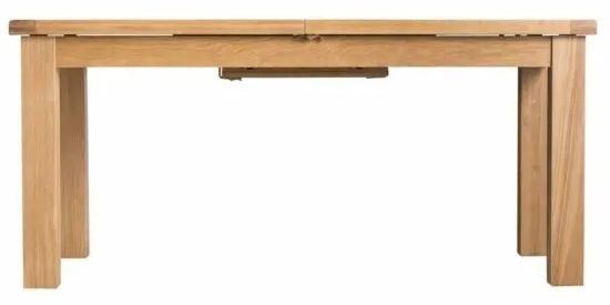 Curve Oak 6 Seater Extending Dining Table