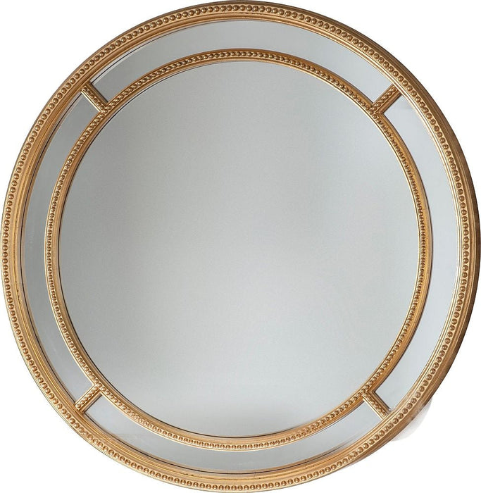 Sinatra Gold Round Mirror - 90cm x 90cm