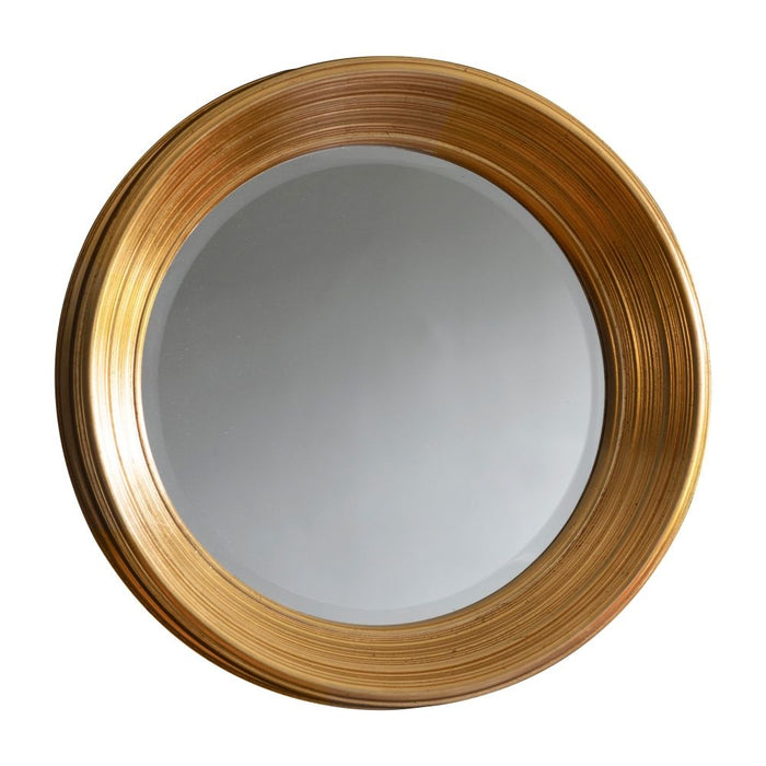 Chaplin Gold Round Mirror - 65cm x 65cm