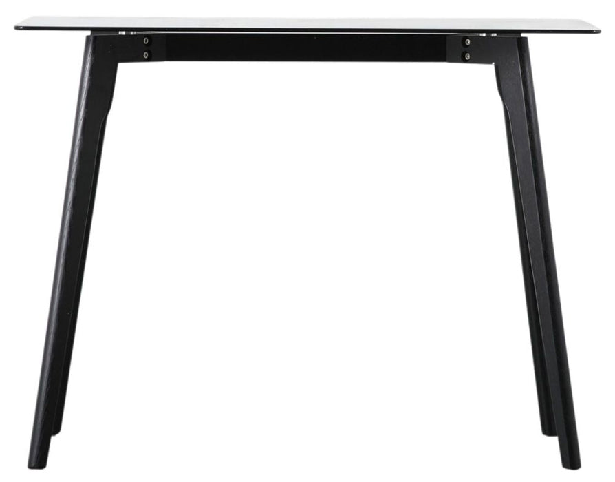 Blair Glass and Black Oak Writing Desk