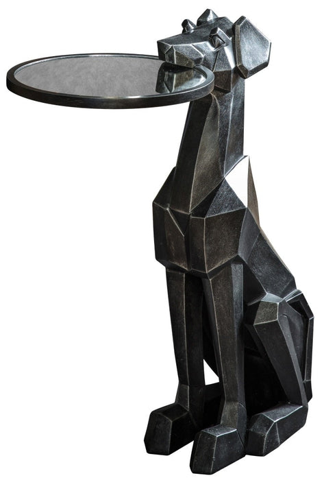 Keynes Black Dog Side Table