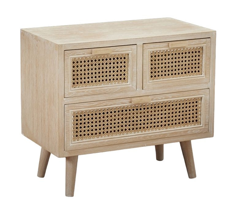 Toulouse Rattan 3 Drawer Cabinet