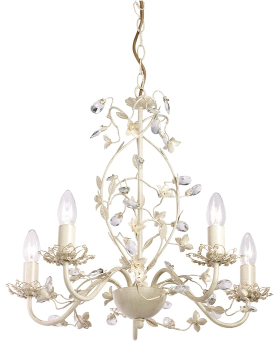 Lullaby Brushed Gold And Cream 3 Pendant Light