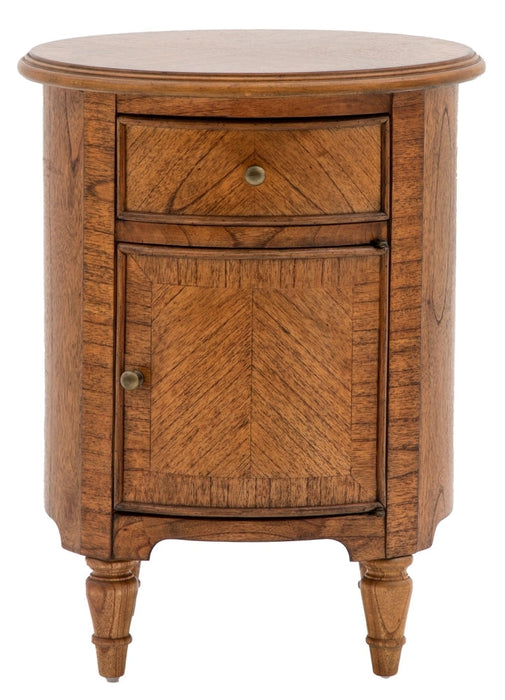 Highgrove Mindy Wood Drum Side Table