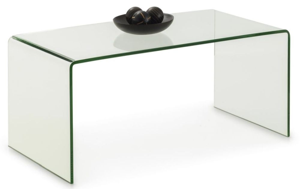 Amalfi Clear Glass Coffee Table